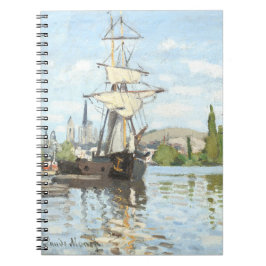 Cuaderno Claude Monet. Buques montando en el Sena en Ruán