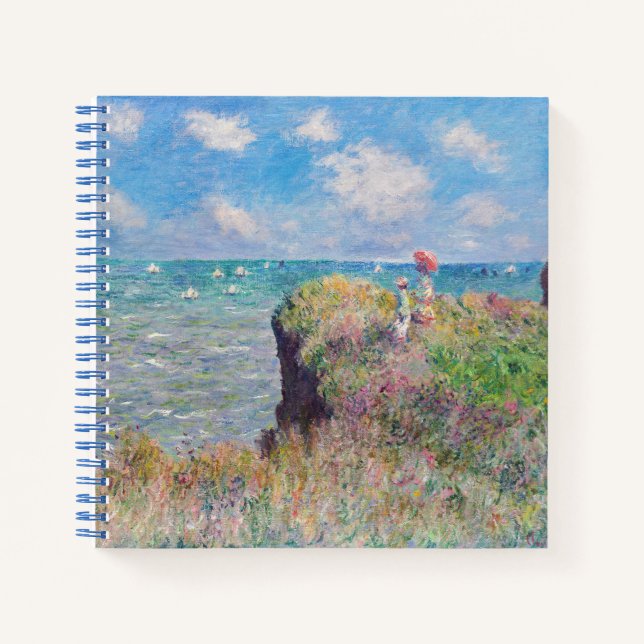 Cuaderno Claude Monet - Camino acantilado en Pourville (Anverso)
