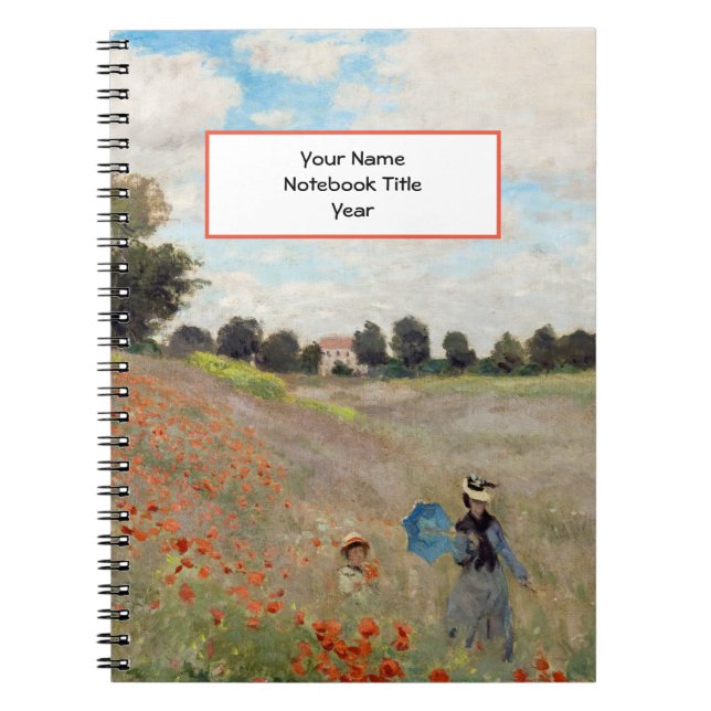 Cuaderno Claude Monet - Campo de amapola (Frente)
