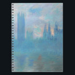 Cuaderno Claude Monet. Casas del Parlamento de Londres. Azu<br><div class="desc">Claude Monet "Houses of Parliament,  London" bloc de notas.</div>