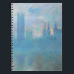 Cuaderno Claude Monet. Casas del Parlamento de Londres. Azu<br><div class="desc">Claude Monet "Houses of Parliament,  London" bloc de notas.</div>