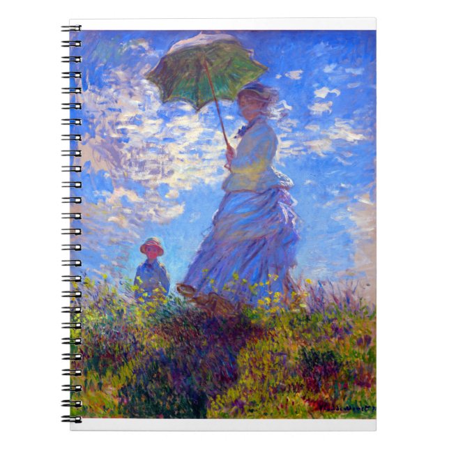 Cuaderno Claude Monet con una sombrilla (Frente)