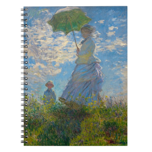 Cuaderno Claude Monet con una sombrilla (Frente)