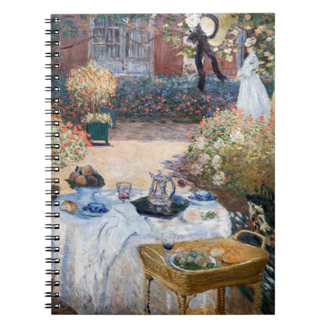 Cuaderno Claude Monet - El almuerzo, panel decorativo (Frente)