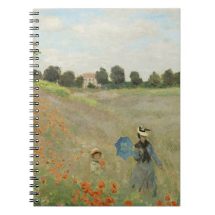 Cuaderno Claude Monet El campo de amapolas cerca de Argente