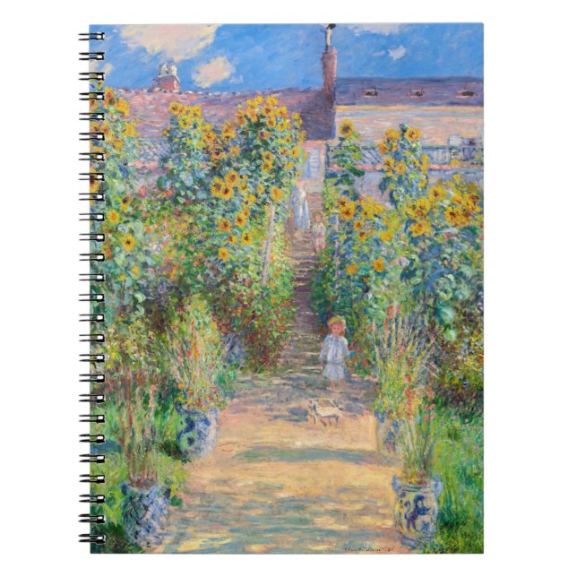 Cuaderno Claude Monet - El jardín del artista en Vetheuil (Frente)