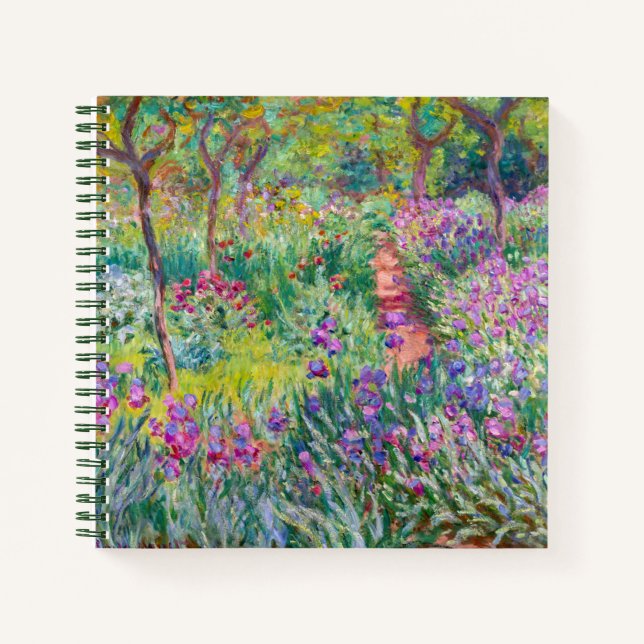 Cuaderno Claude Monet - El jardín del Iris en Giverny (Anverso)