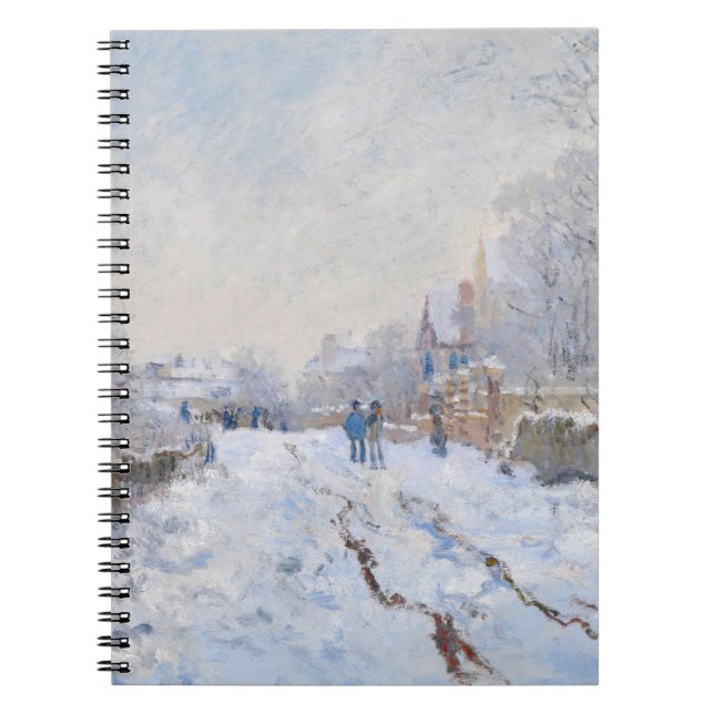 Cuaderno Claude Monet - Escena de nieve en Argentina (Frente)