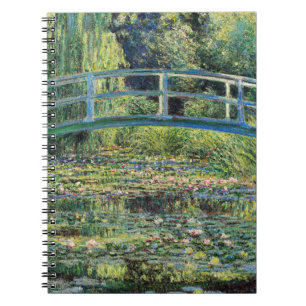 Cuaderno Claude Monet - Estanque de nenúfares y puente japo