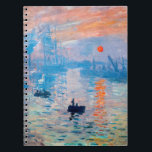 Cuaderno Claude Monet - Impresión, amanecer<br><div class="desc">Impression,  Sunrise (Impression,  Soleil levant) - Claude Monet,  Oil on canvas,  Impression 1872,  Sunrise representa el puerto de Le Havre,  la ciudad natal de Monet.</div>