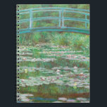 Cuaderno Claude Monet Impresionismo<br><div class="desc">Portátil de Claude Monet "Footbridge japonés". El arte impresionista de la naturaleza del agua de verano.</div>