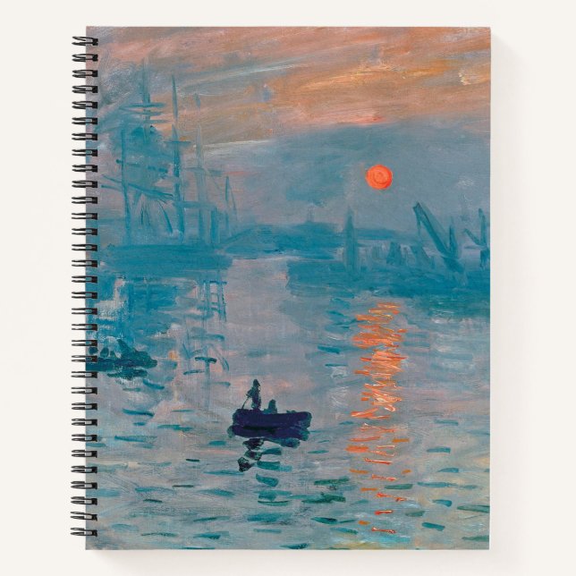 Cuaderno Claude Monet Impression Sunrise French (Anverso)