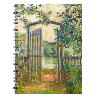 Cuaderno Claude Monet: La puerta de jardín en Vetheuil