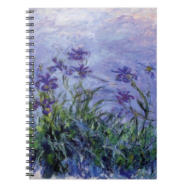 Cuaderno Claude Monet Lila Irises (Frente)