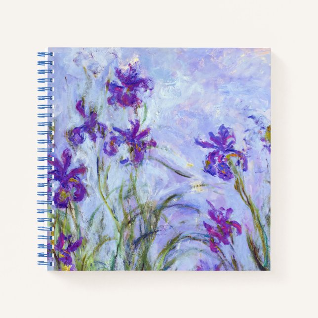 Cuaderno Claude Monet - Lilas Irises / Iris Mauves (Anverso)