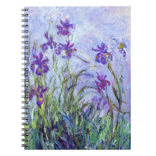 Cuaderno Claude Monet - Lilas Irises / Iris Mauves (Frente)