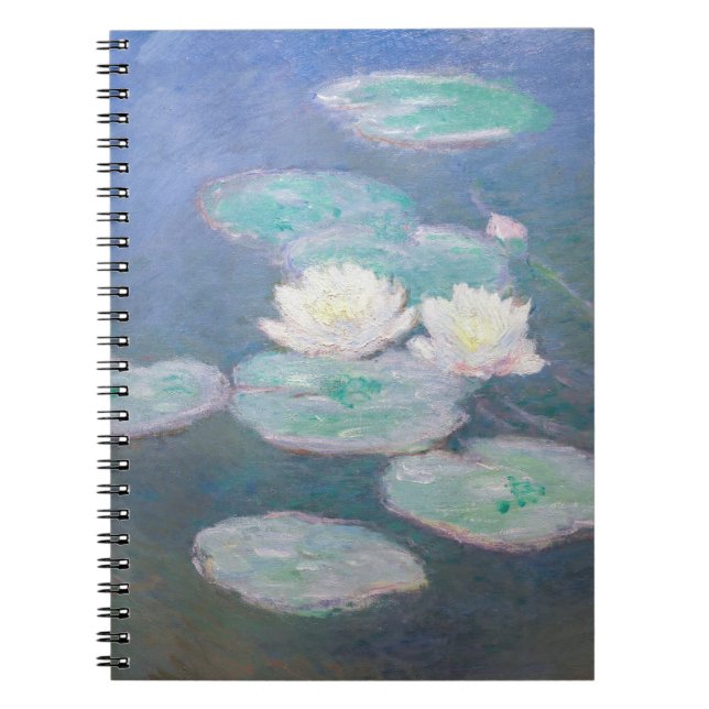 Cuaderno Claude Monet - Lilies de agua, efecto nocturno (Frente)