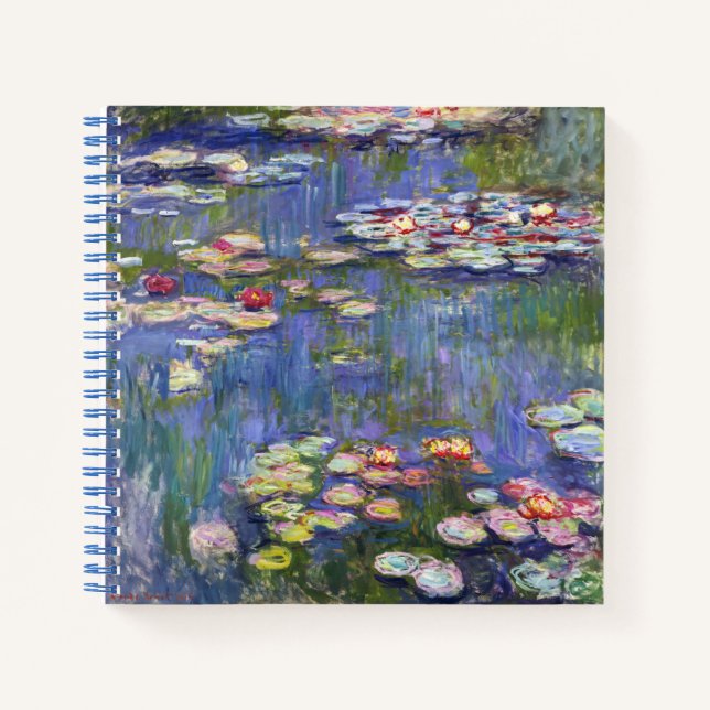 Cuaderno Claude Monet - Lilies de agua / Nympheas (Anverso)