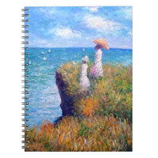 Cuaderno Claude Monet: Paseo del acantilado en Pourville