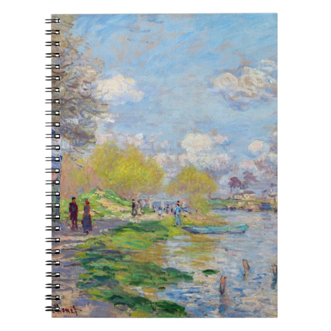 Cuaderno Claude Monet - Primavera por el Sena (Frente)
