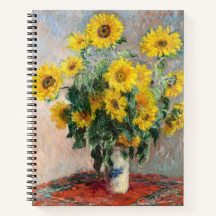 Cuaderno Claude Monet Ramo de Girasoles 1881 Arte