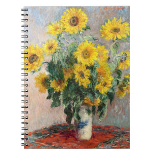 Cuaderno Claude Monet Ramo de Girasoles 1881 Arte