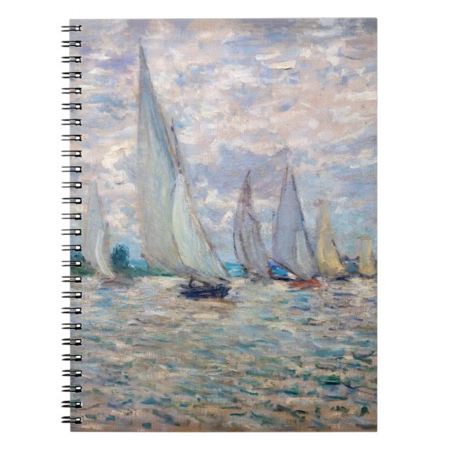 Cuaderno Claude Monet - Regata de barcos en Argenteuil (Frente)