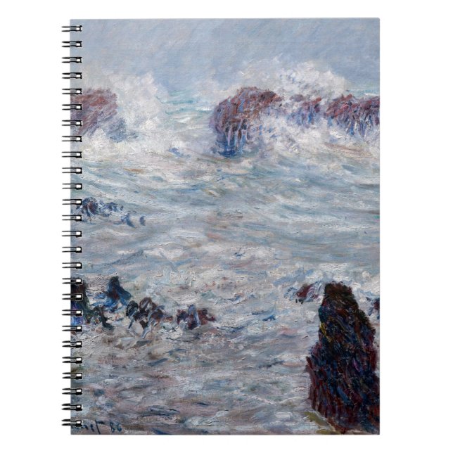 Cuaderno Claude Monet - Tormenta frente a la costa de Belle (Frente)