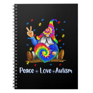 Cuaderno Clausura de cuerdasPaz Autismo de amor ganancia Au