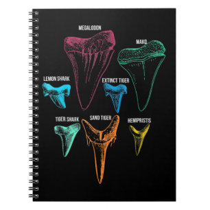 Cuaderno Clave de identidad de caza de dientes de tiburón