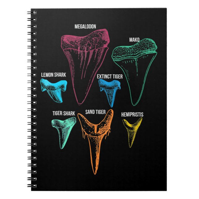 Cuaderno Clave de identidad de caza de dientes de tiburón (Frente)