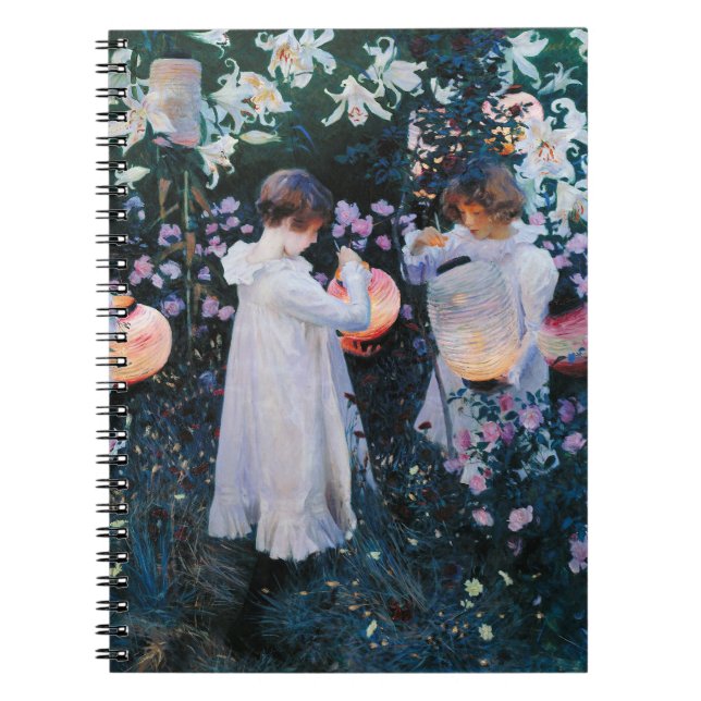Cuaderno Clavel, Lirio, Lirio, Rosa | John Singer Sargent (Frente)