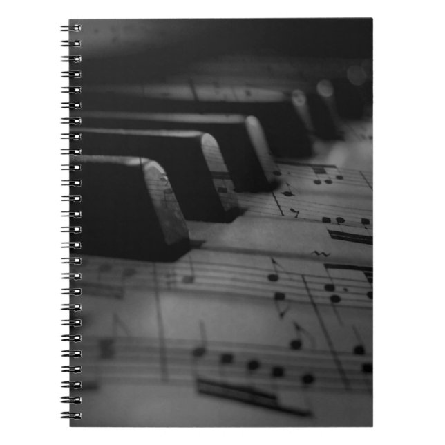 Cuaderno Claves de piano de música (Frente)