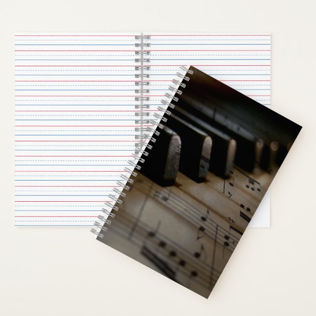 Cuaderno Claves de piano de música antigua (Interior)