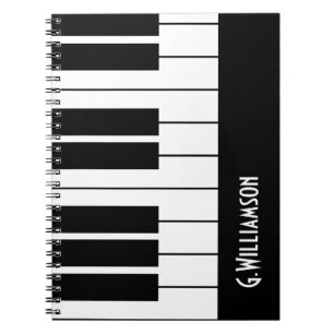 Cuaderno Claves musicales de piano   Añadir su nombre