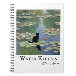 Cuaderno Claw Monet Water Lilies Cat Pond