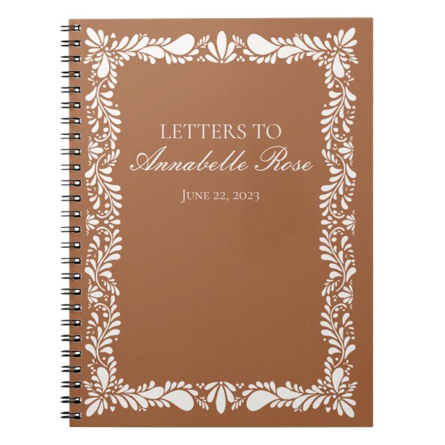 Cuaderno Clay Talaver Tile Fiesta Cartas a Chica de cumplea (Frente)
