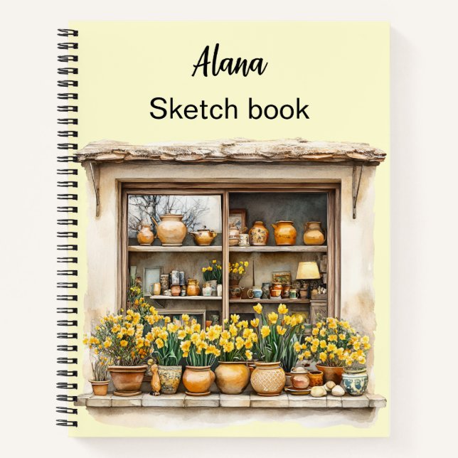 Cuaderno Clipart Primavera Italiana (Anverso)