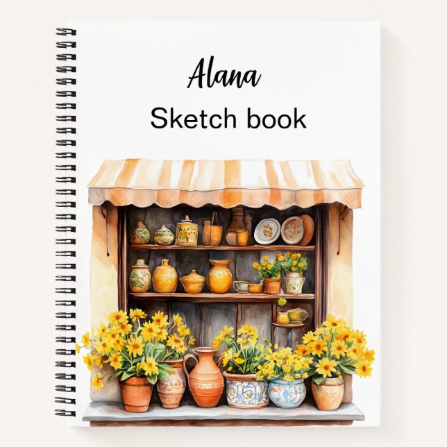 Cuaderno Clipart Primavera Italiana (Anverso)