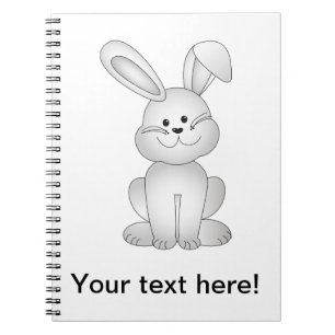 Cuaderno Clíparte de conejo blanco