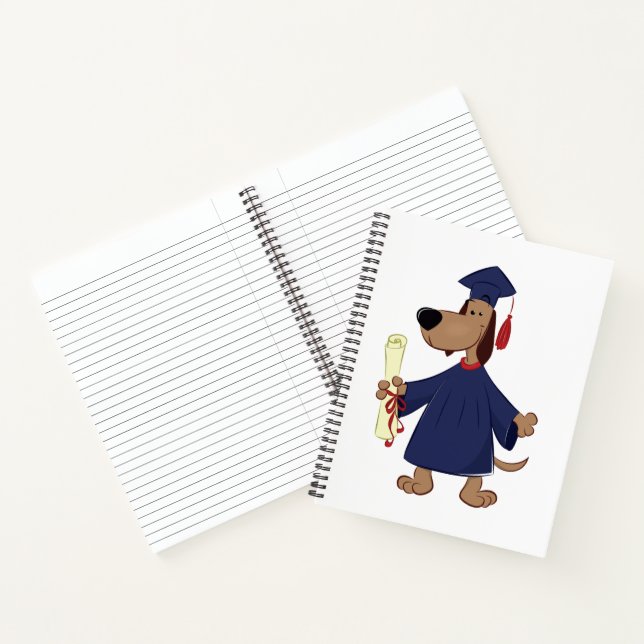Cuaderno Clíparte de perros graduados (Interior)