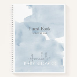 Cuaderno Cloud 9 Blue Sky Boy Baby Shower Guest Book