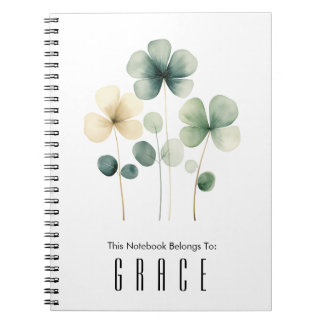 Cuaderno Clover Spiral Notebook personalízalo
