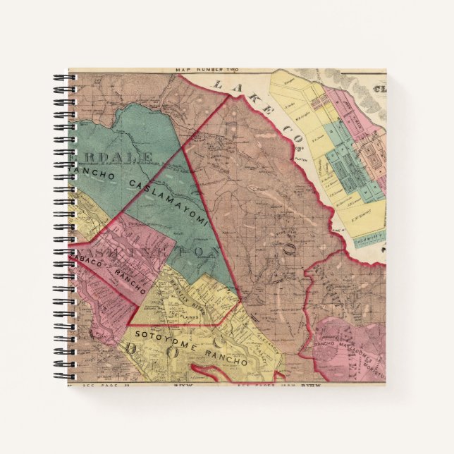 Cuaderno Cloverdale, Washington, Mendocino (Anverso)
