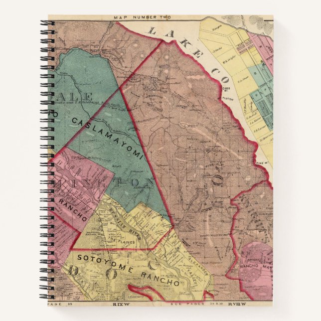 Cuaderno Cloverdale, Washington, Mendocino (Anverso)