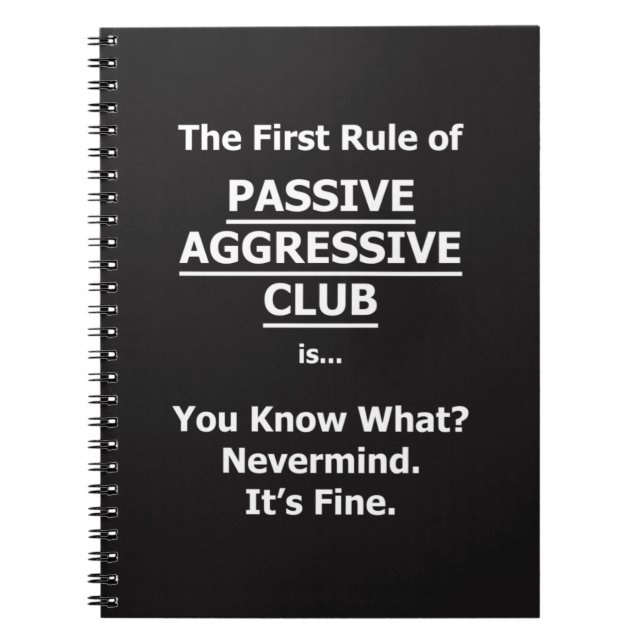 Cuaderno Club agresivo pasivo (Frente)