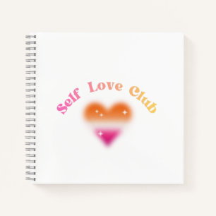 Cuaderno Club de Amor Propio – Diseño Retro de Empoderamien