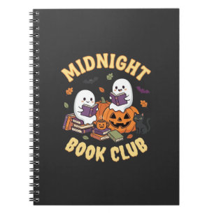 Cuaderno Club de lectura de fantasmas con diseño de calabaz