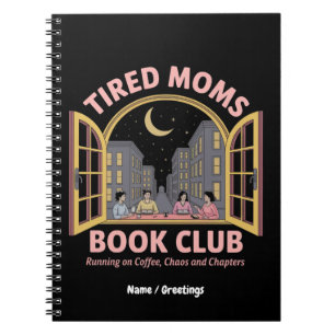 Cuaderno Club De Libros De Madres Cansadas En Café Y Caos