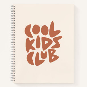 Cuaderno Club de Niños Geniales Tipografía Cita Inspiradora